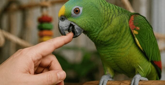 How to Stop a Pet Parrot from Biting