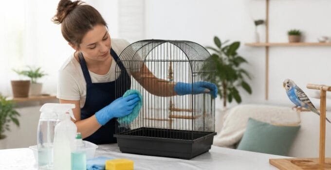 How to Properly Clean a Bird Cage